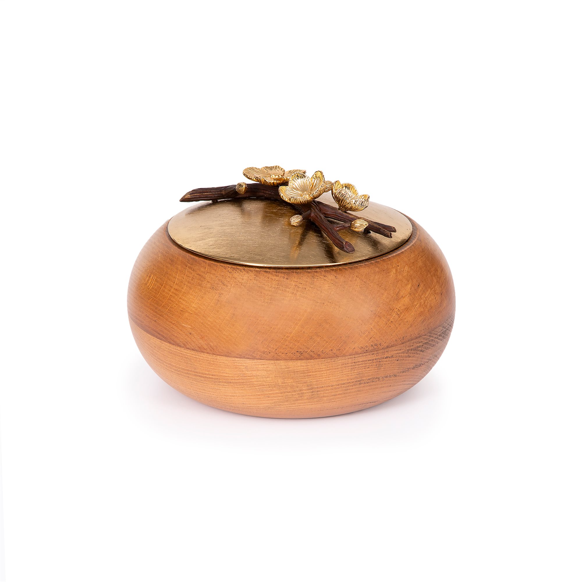 Marina Wood Bowl with Lid (Size C3)
