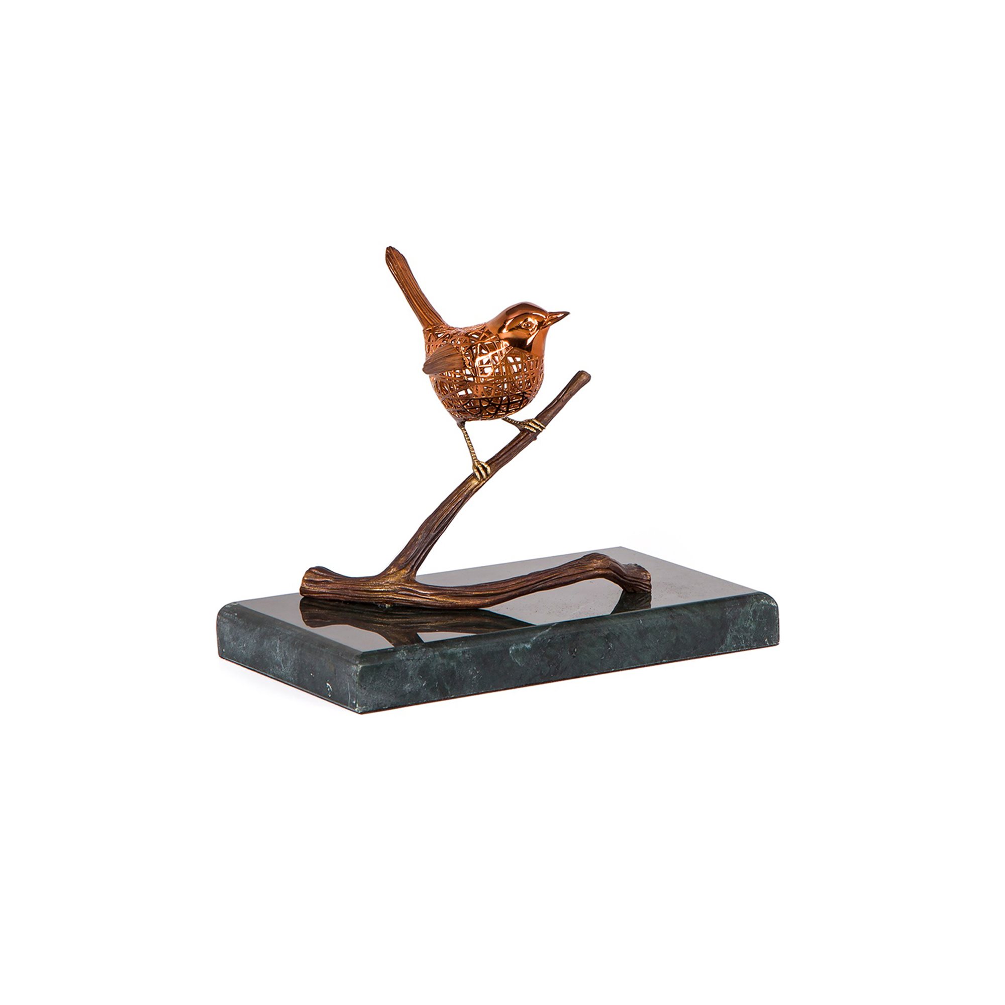 Wire Robin Bird Sculpture