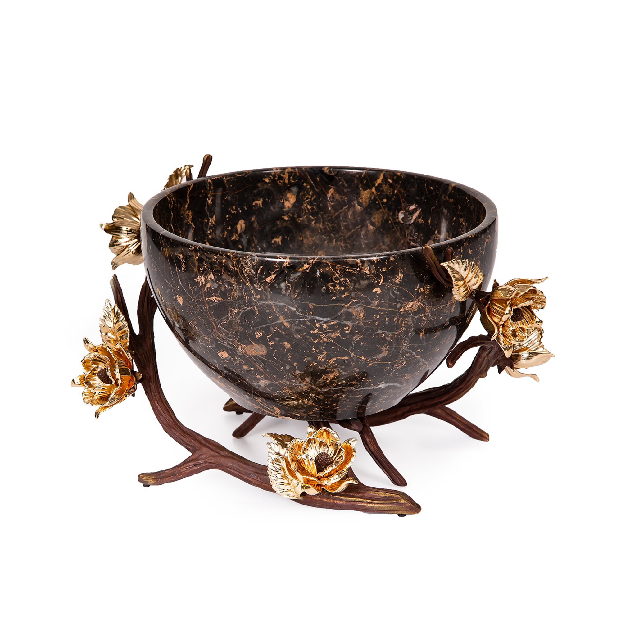 Anika Stone Serving Bowl - Double Branches (Size B3)