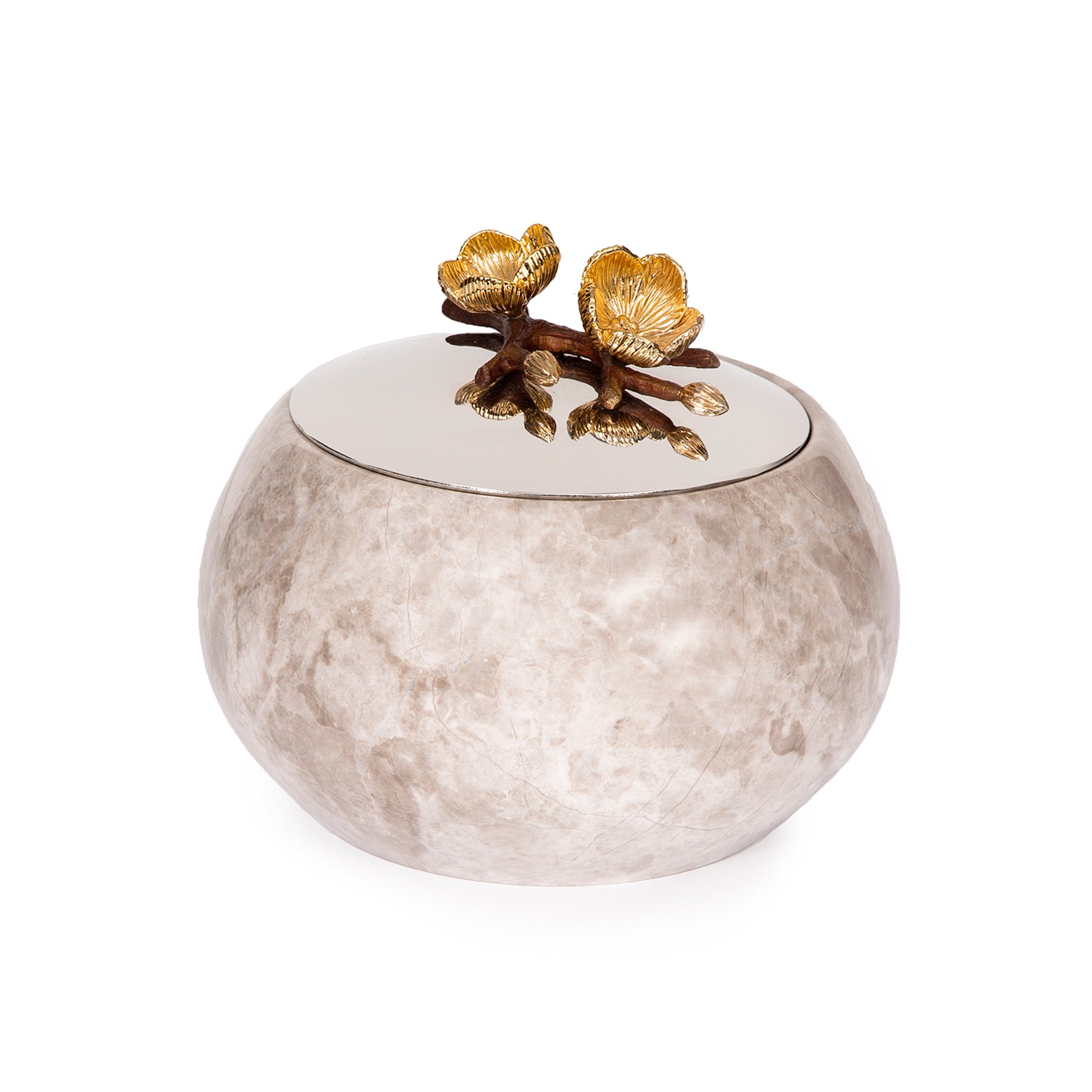 Marina Stone Bowl with Lid (Size C2)