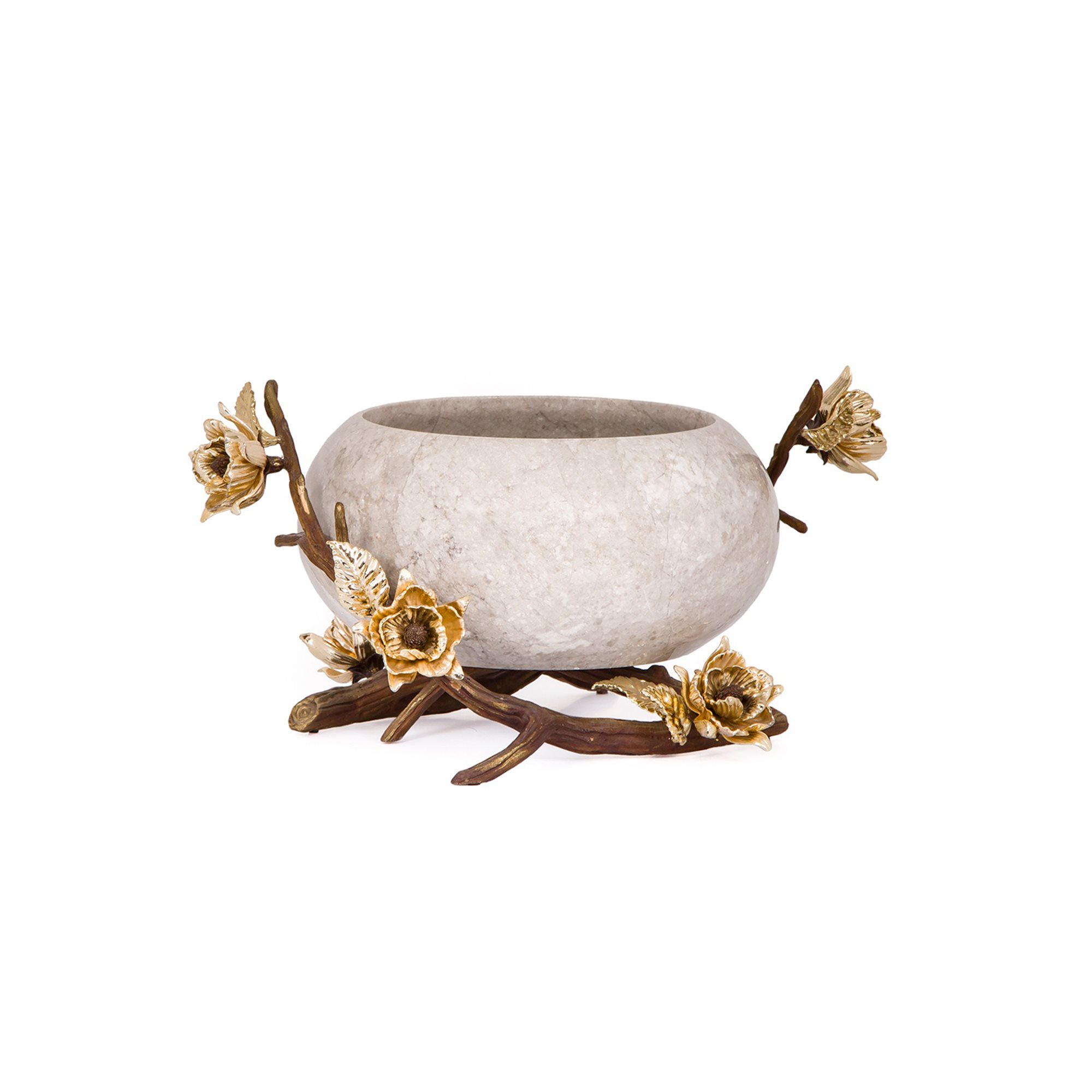 Anika Stone Serving Bowl - Double Branches (Size C3)
