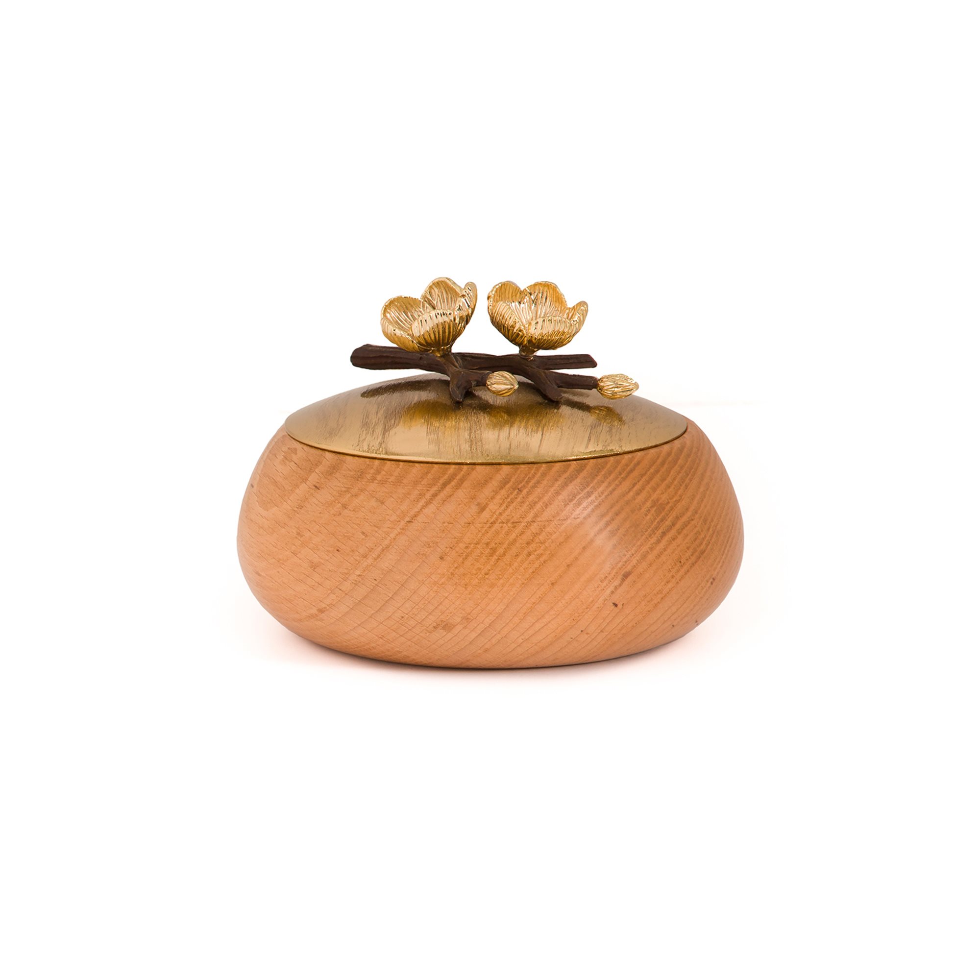 Marina Wood Bowl with Lid (Size C1)