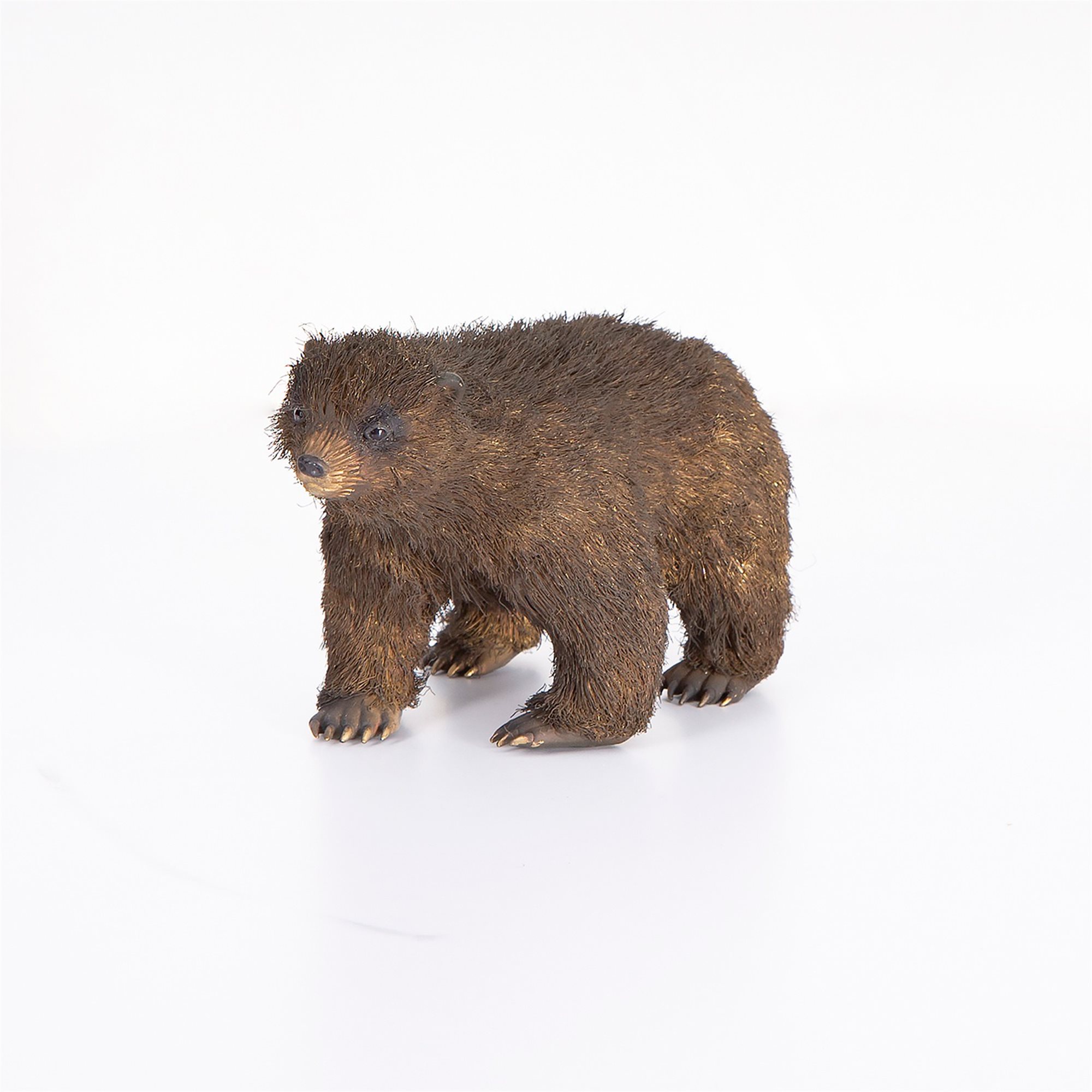 Furry Brown Bear Sculpture 2 (Small Size)